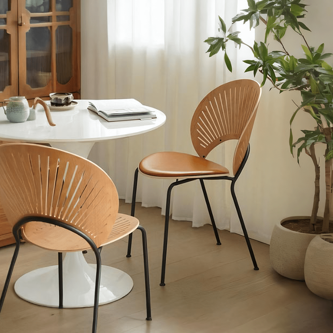 A Set of 2 Conker Dining Chair, Solid Wood - Joe’s Haven