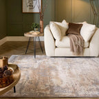 Cosimo Beige/Grey Distressed Modern Rug - Joe’s Haven