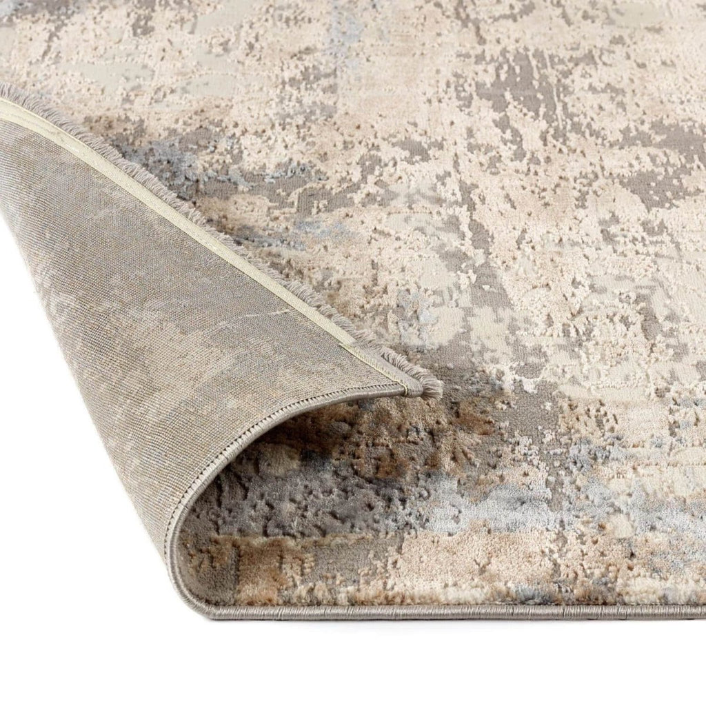 Cosimo Beige/Grey Distressed Modern Rug - Joe’s Haven