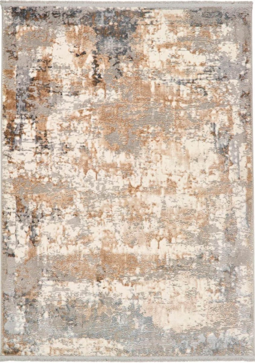 Cosimo Beige/Grey Distressed Modern Rug - Joe’s Haven