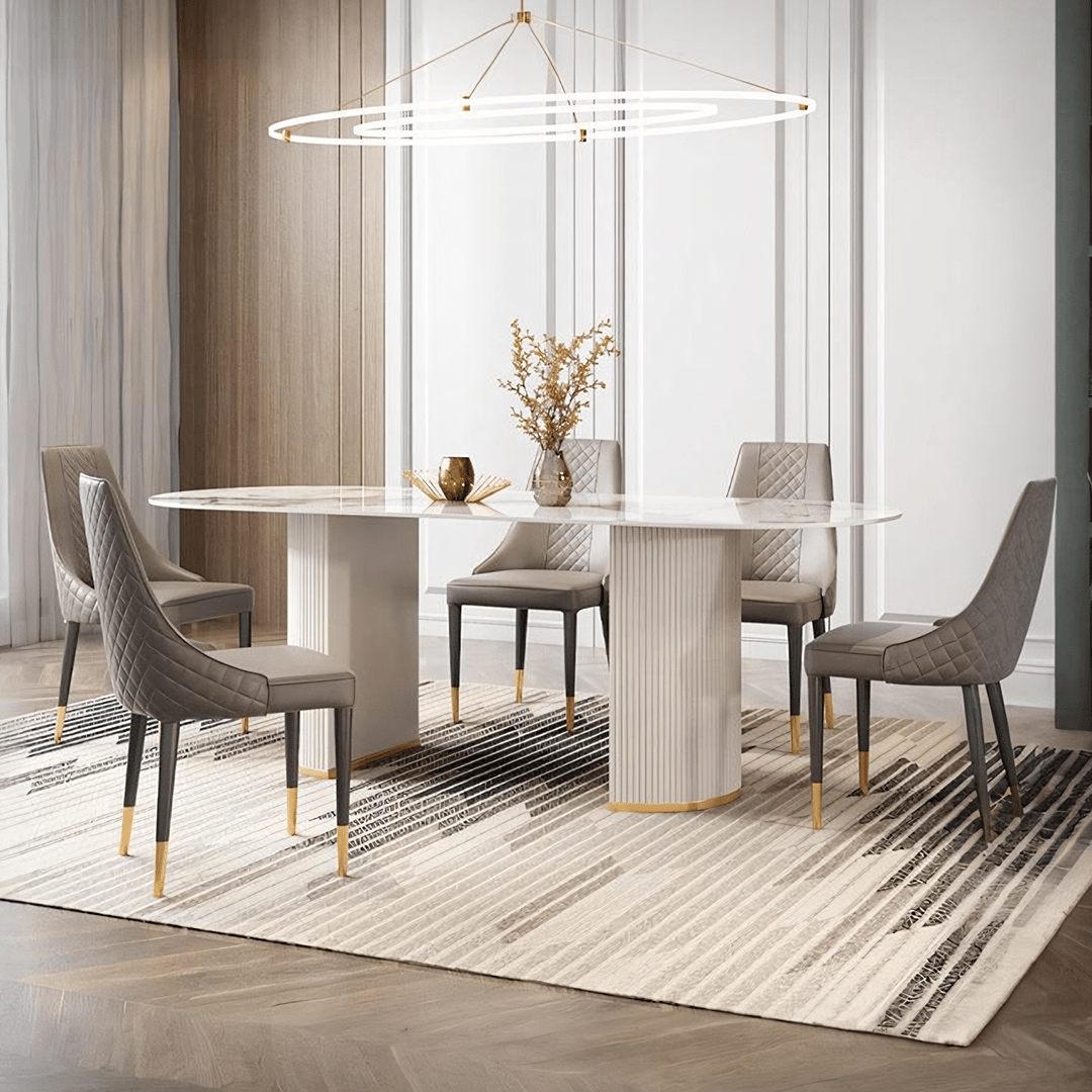 A Set of 2 Costanza Matching Dining Chairs, Grey For Clearance - Joe’s Haven