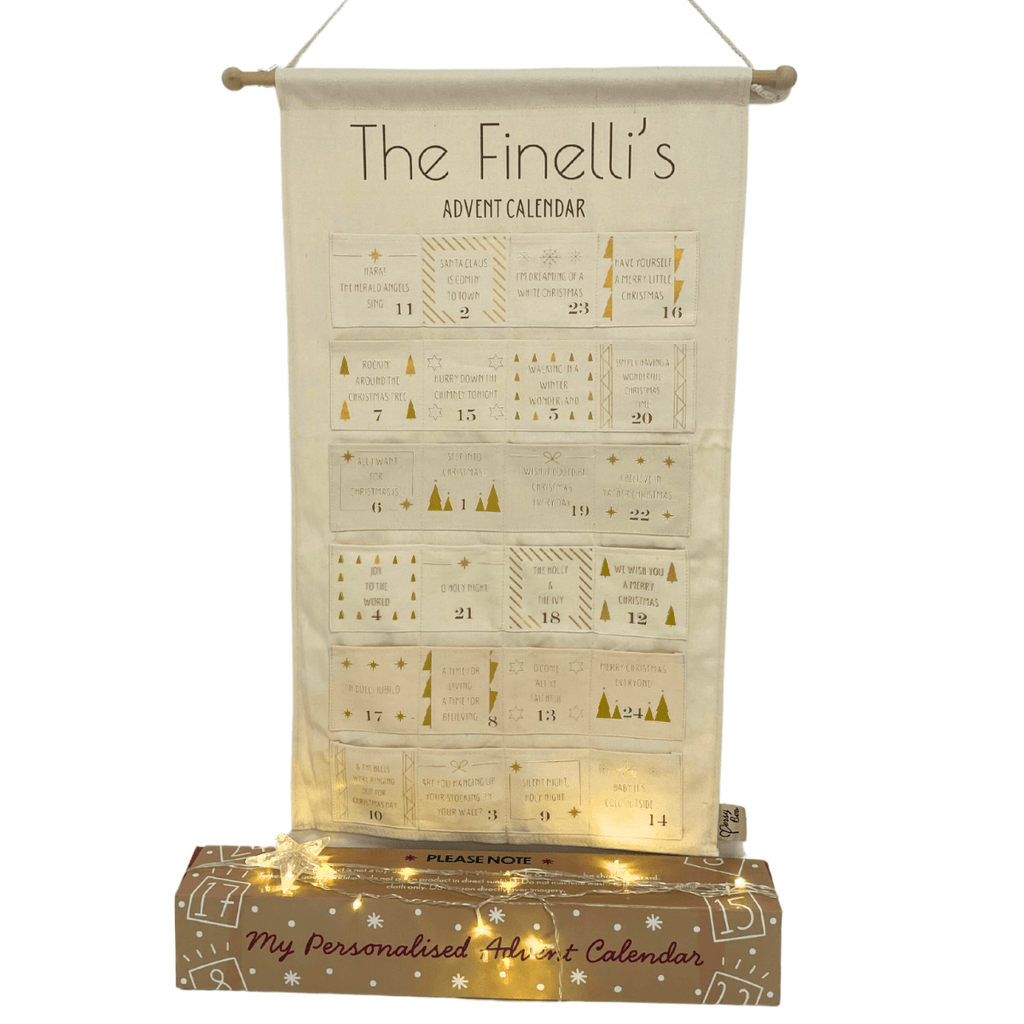 Personalised Christmas Hits Advent Calendar Countdown - Christmas songs advent calendar for kids - Joe’s Haven