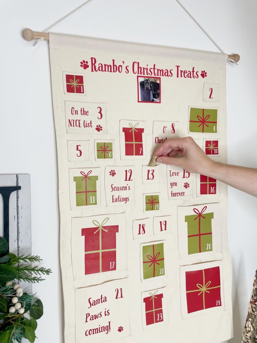 Personalised pet advent calendar - Custom dog advent calendar - Joe’s Haven