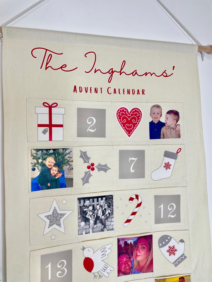 Personalised family advent calendar with family photos - Joe’s Haven