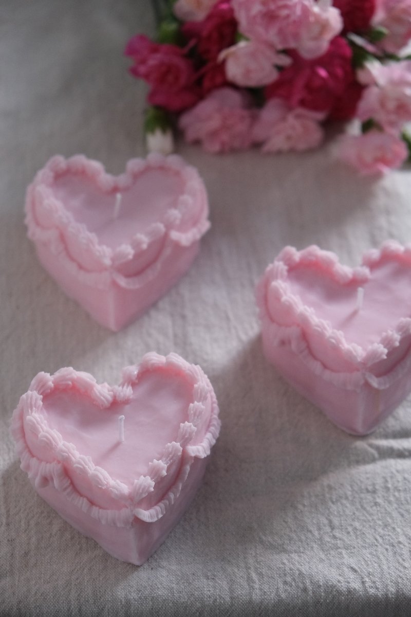 Heart Cake Candle - Joe’s Haven