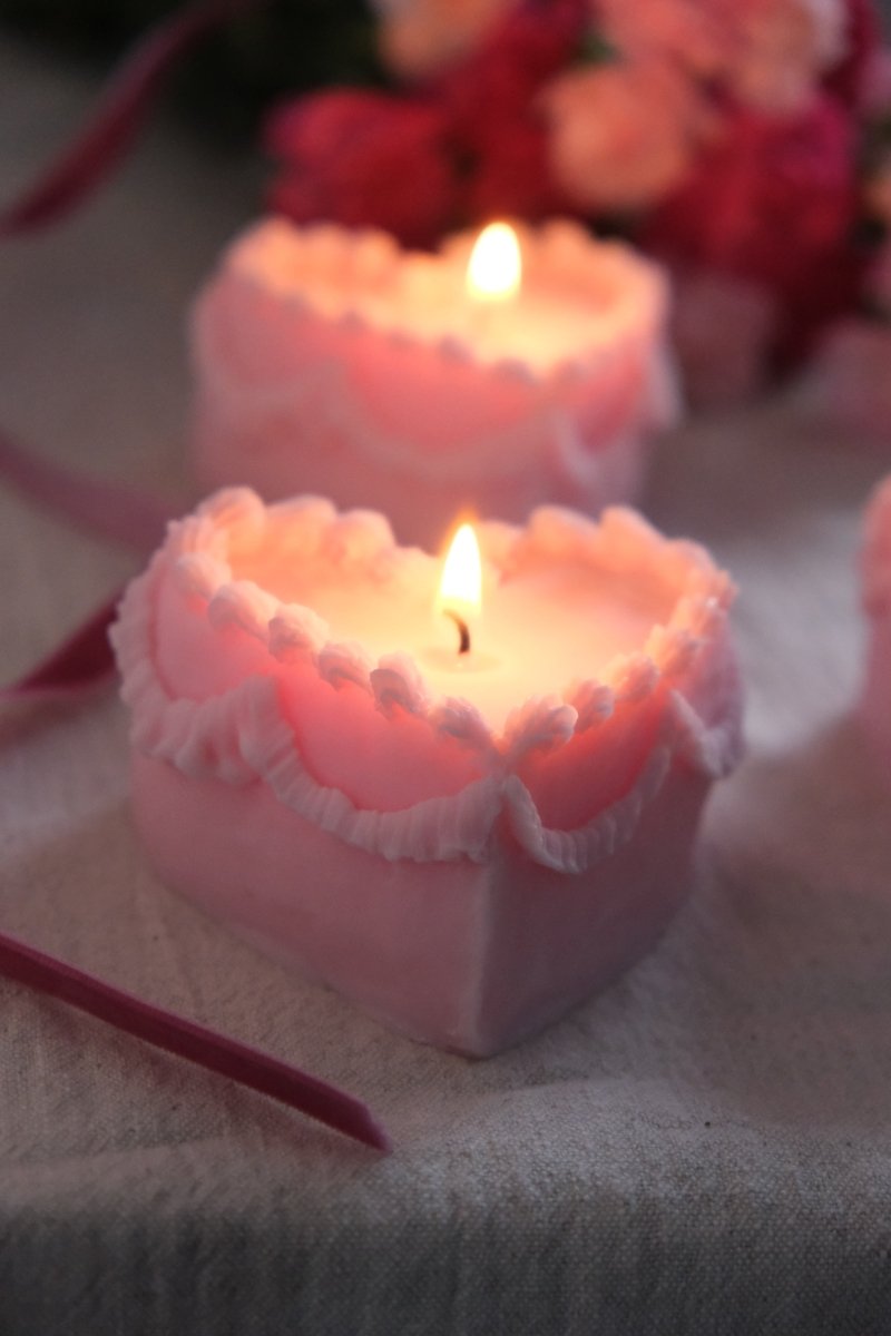 Heart Cake Candle - Joe’s Haven