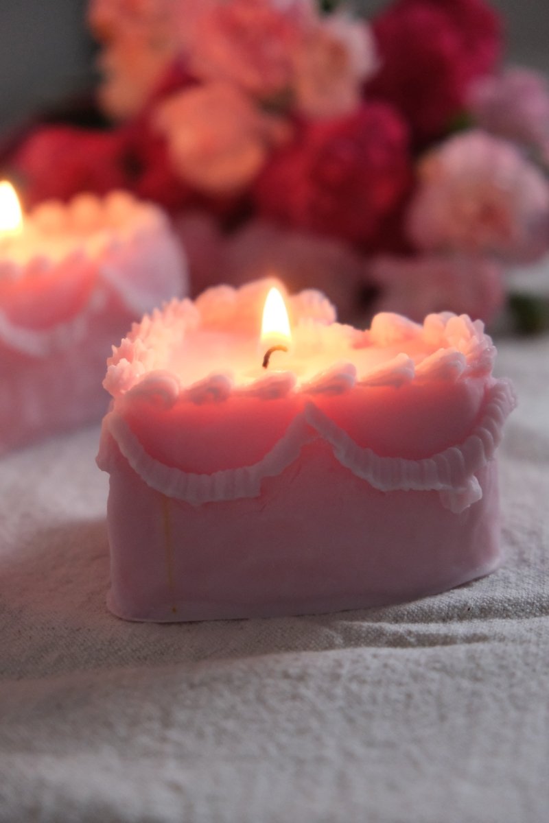 Heart Cake Candle - Joe’s Haven