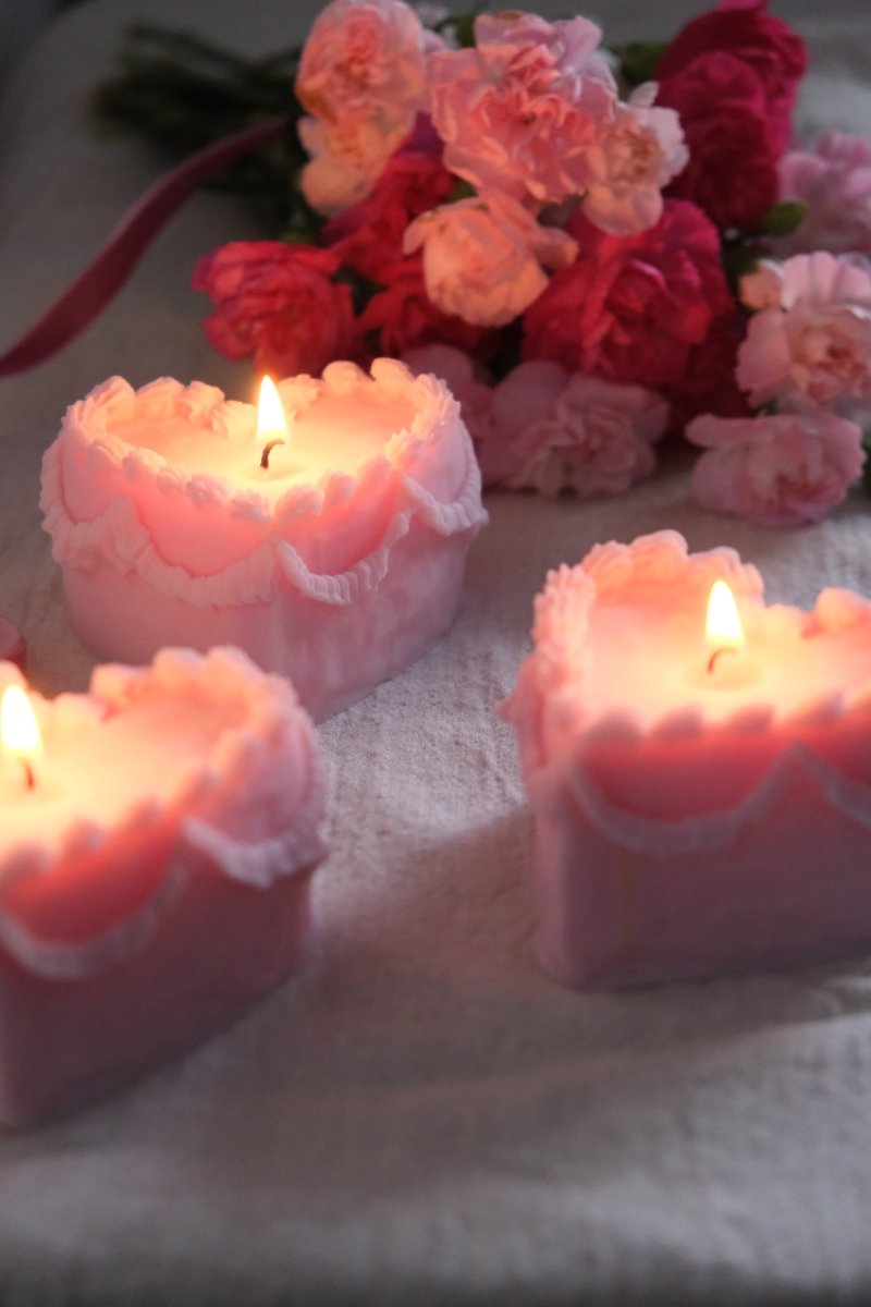 Heart Cake Candle - Joe’s Haven