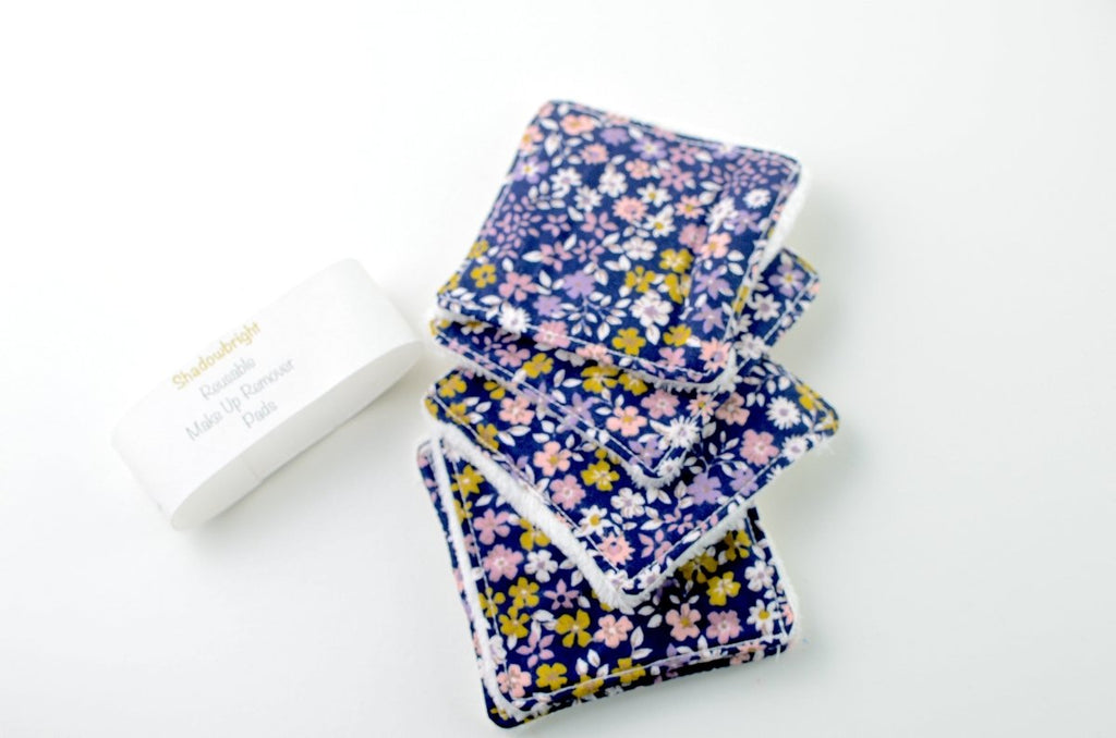 Reusable Blue Floral Makeup Pads - Joe’s Haven