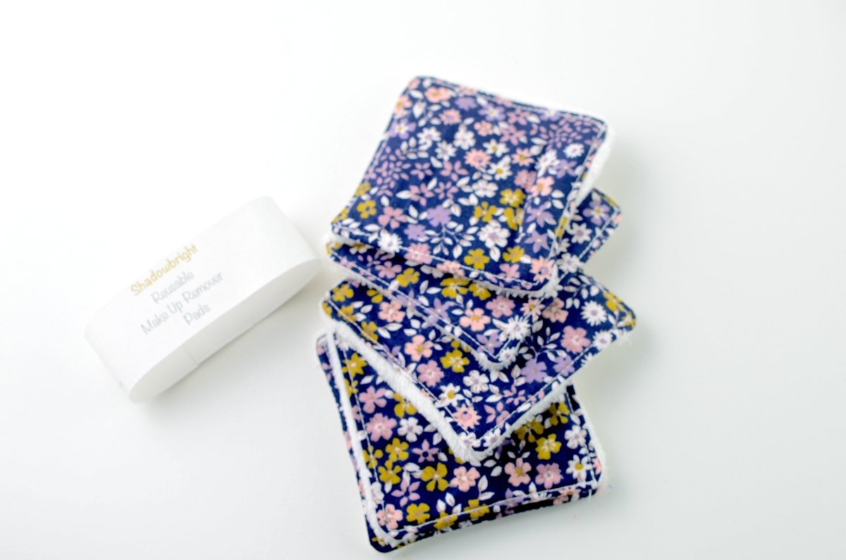 Reusable Blue Floral Makeup Pads - Joe’s Haven