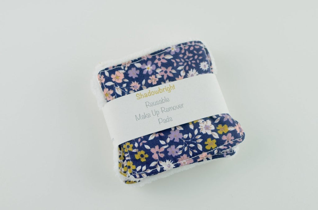 Reusable Blue Floral Makeup Pads - Joe’s Haven