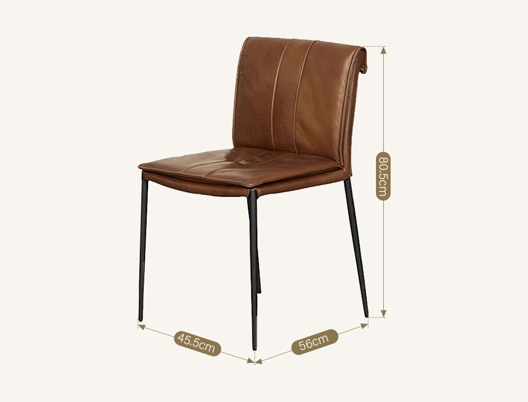 D'Amato Dining Chair, Leather - Joe’s Haven