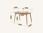 Delicia Extendable Dining Table, Ash - Joe’s Haven