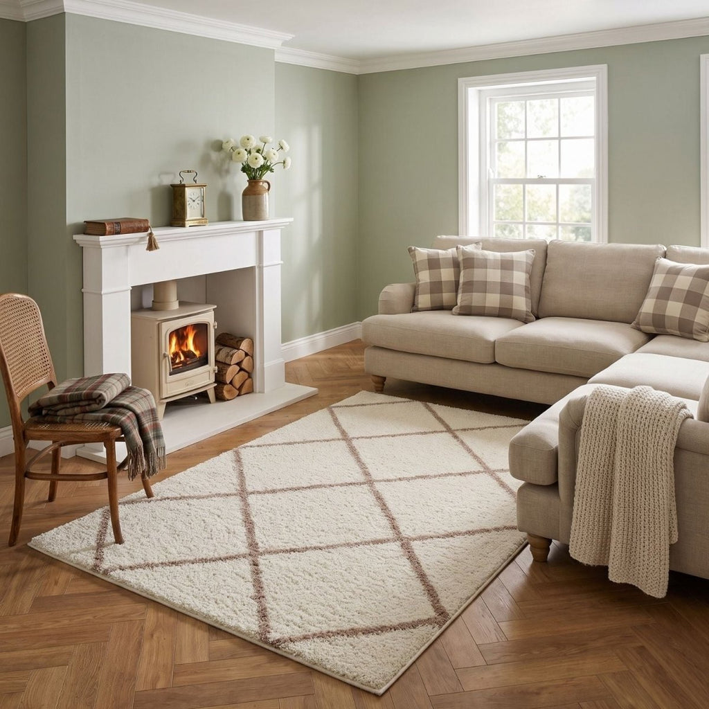 Moroccan Ivory Shaggy Rug | 530 - Joe’s Haven