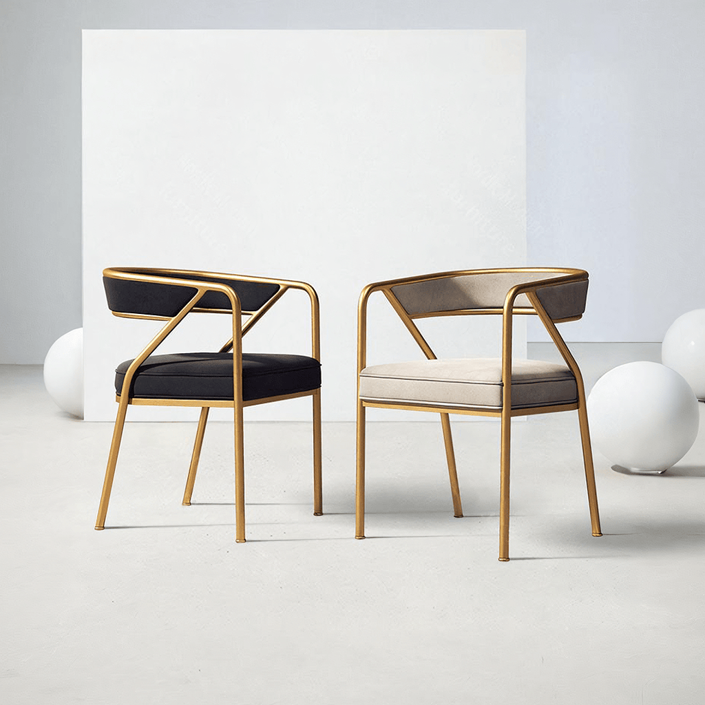 Dwight Dining Chair, Gold Frame - Joe’s Haven