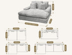 Echeverría Bean Bag Sofa, Day Bed Chaise, Armchair, Corduroy