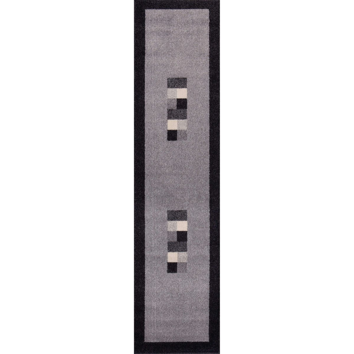 Ephesus Grey Black Rug | 7439GB - Joe’s Haven