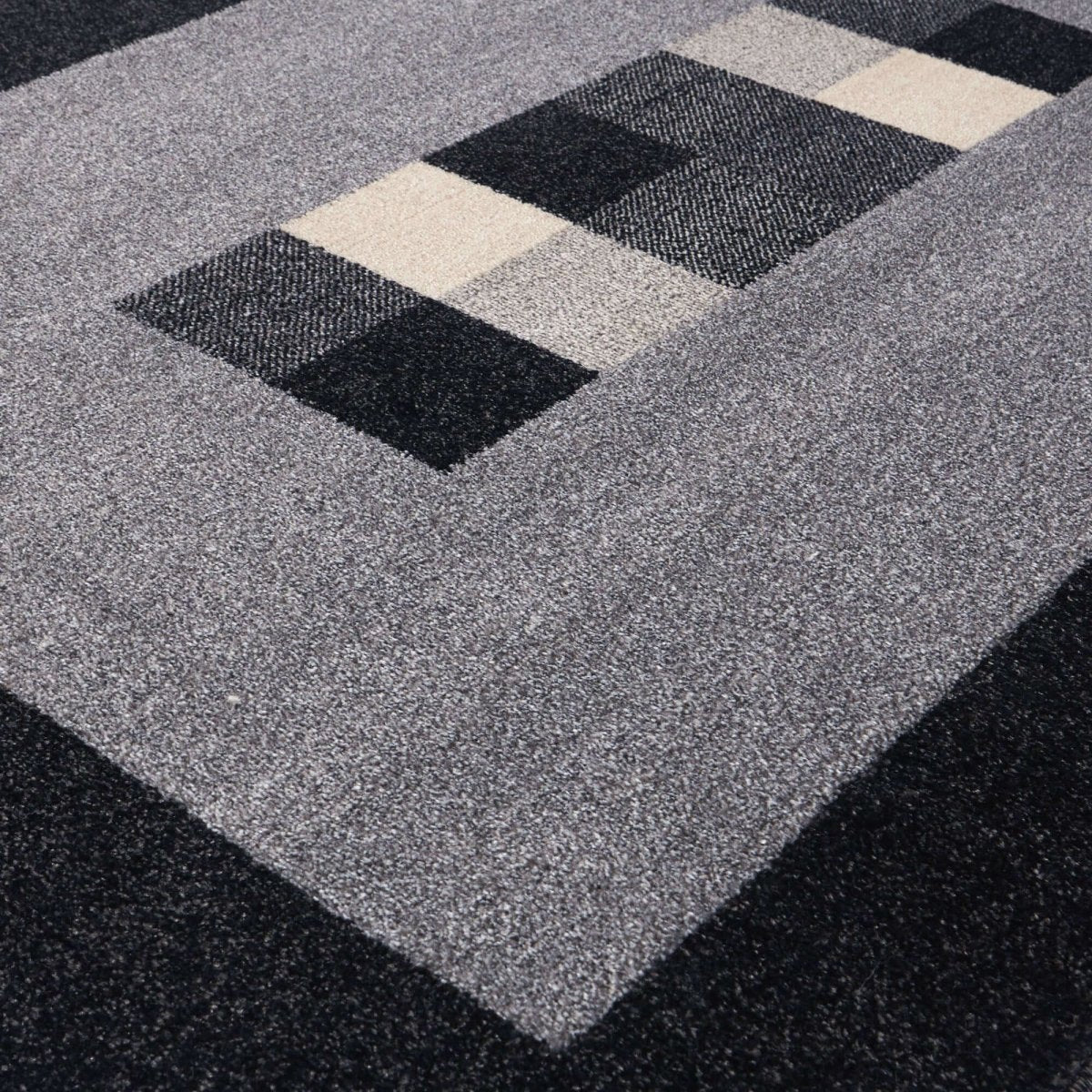 Ephesus Grey Black Rug | 7439GB - Joe’s Haven