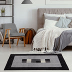 Ephesus Grey Black Rug | 7439GB - Joe’s Haven
