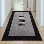 Ephesus Grey Black Rug | 7439GB - Joe’s Haven