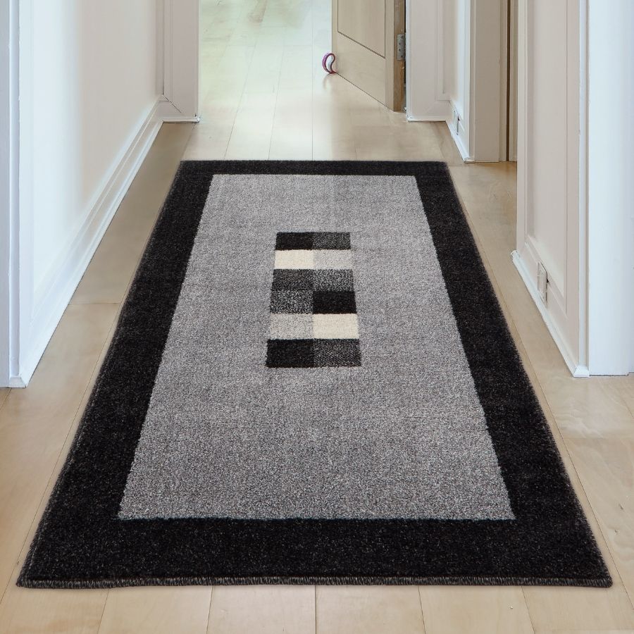 Ephesus Grey Black Rug | 7439GB - Joe’s Haven