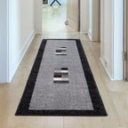Ephesus Grey Black Rug | 7439GB - Joe’s Haven