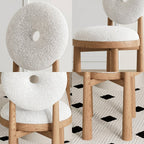 Evelyn Donut Dining Chair, Boucle - Joe’s Haven