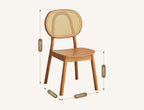 Fanny Dining Chair, Rattan - Joe’s Haven