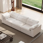 Farid Two Seater, Three Seater Sofa, Modular Sofa, White Linen - Joe’s Haven