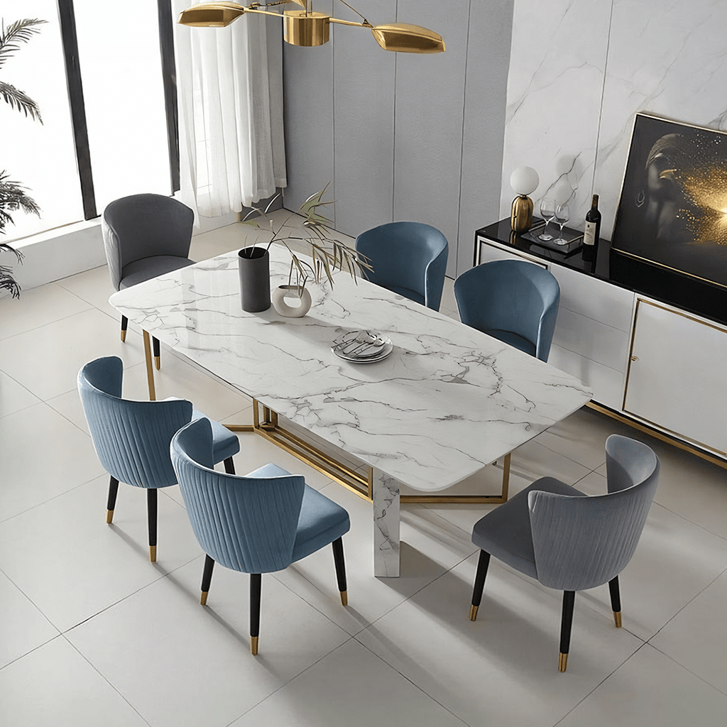 FenX Dining Table, Dining Table, Sintered Stone And Gold - Joe’s Haven