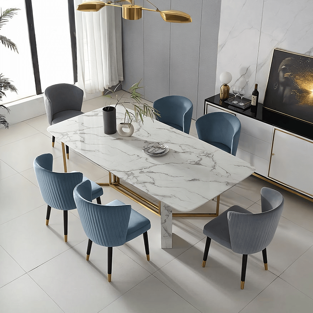 FenX Dining Table, Dining Table, Sintered Stone And Gold - Joe’s Haven