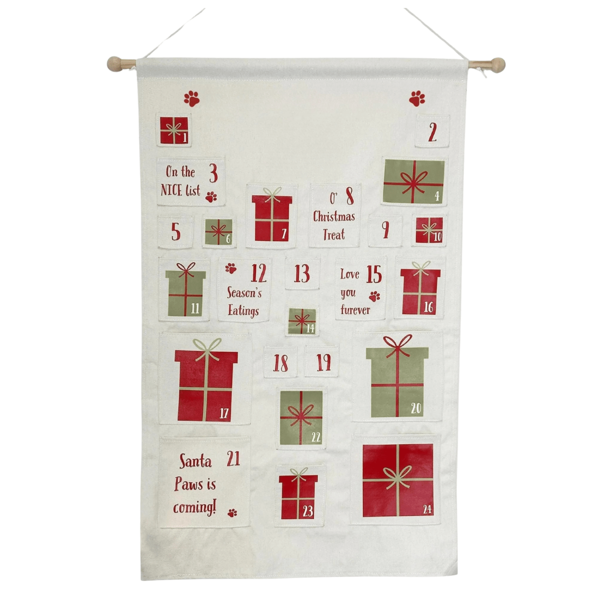 Personalised pet advent calendar - Custom dog advent calendar - Joe’s Haven