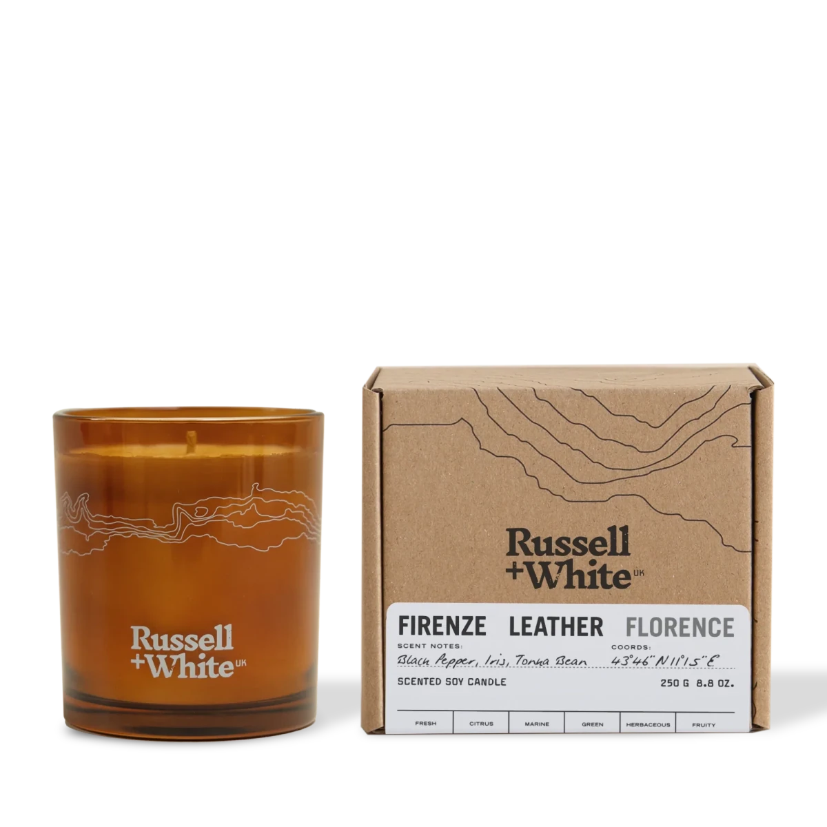 Firenze Leather Scented Candle - Joe’s Haven