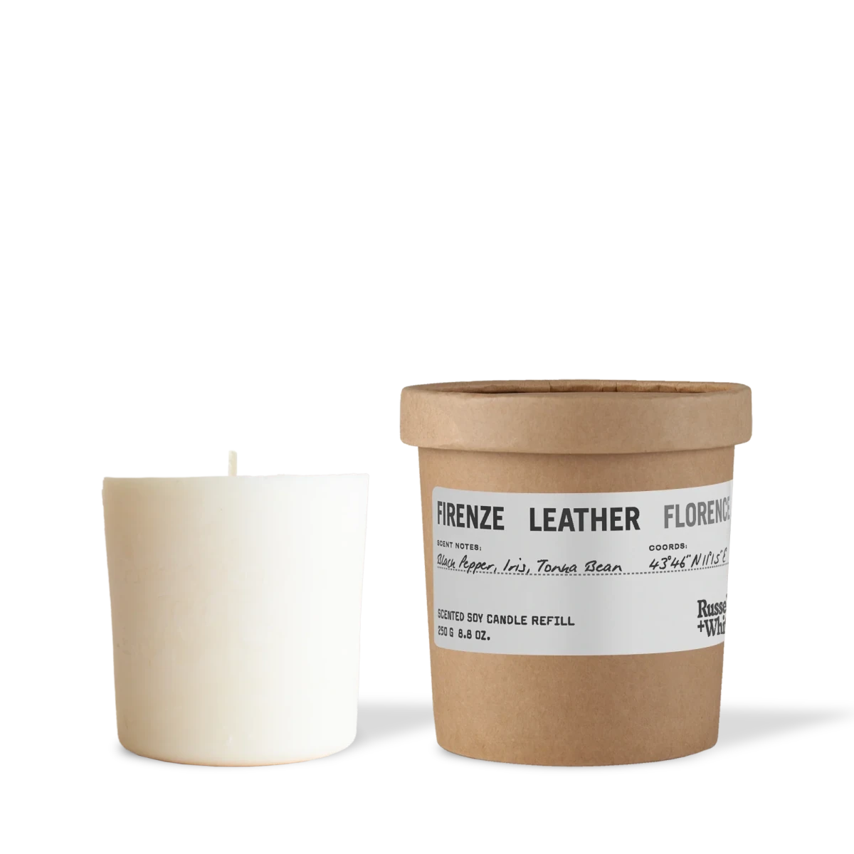 Firenze Leather Scented Candle Refill - Joe’s Haven