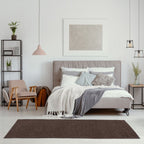 Flex Brown Low Pile Solid Rug