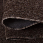 Flex Brown Low Pile Solid Rug - Joe’s Haven