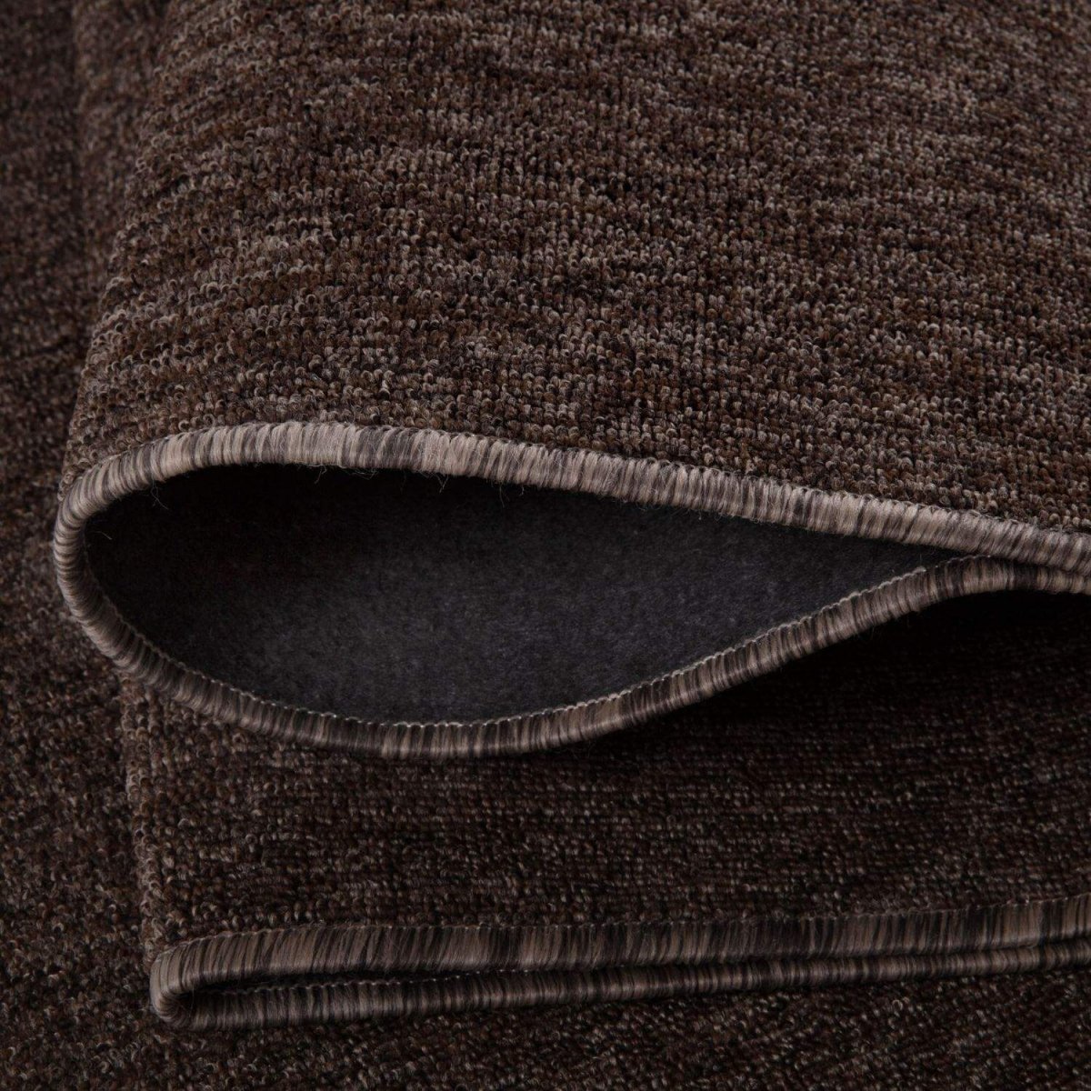 Flex Brown Low Pile Solid Rug - Joe’s Haven