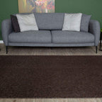 Flex Brown Low Pile Solid Rug - Joe’s Haven
