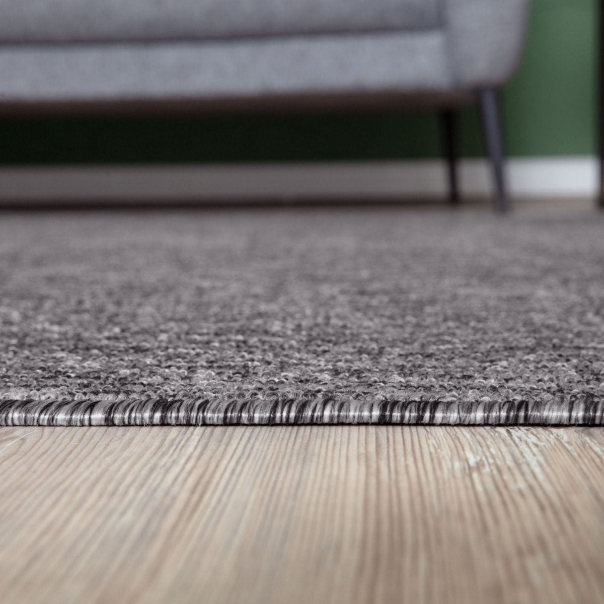 Flex Grey Low Pile Solid Rug - Joe’s Haven