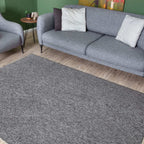 Flex Grey Low Pile Solid Rug - Joe’s Haven