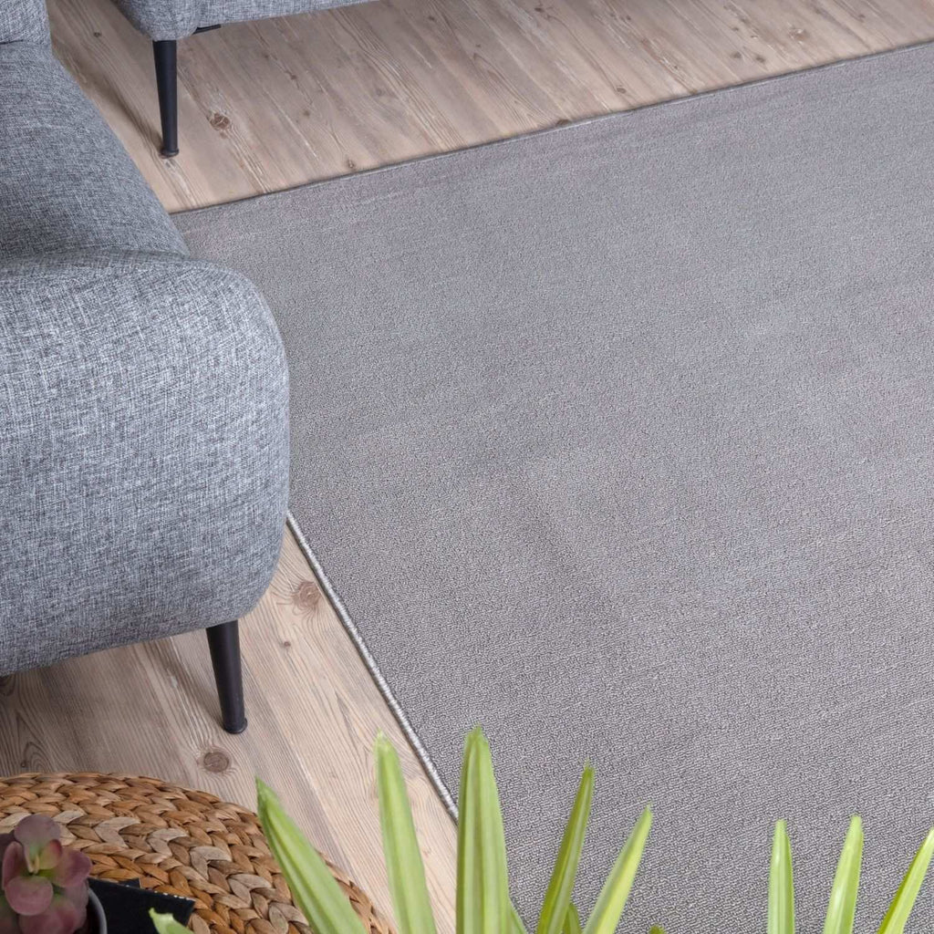 Flex Silver Low Pile Solid Rug – Joe’s Haven