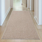 Flex Beige Low Pile Solid Rug