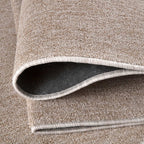 Flex Beige Low Pile Solid Rug - Joe’s Haven