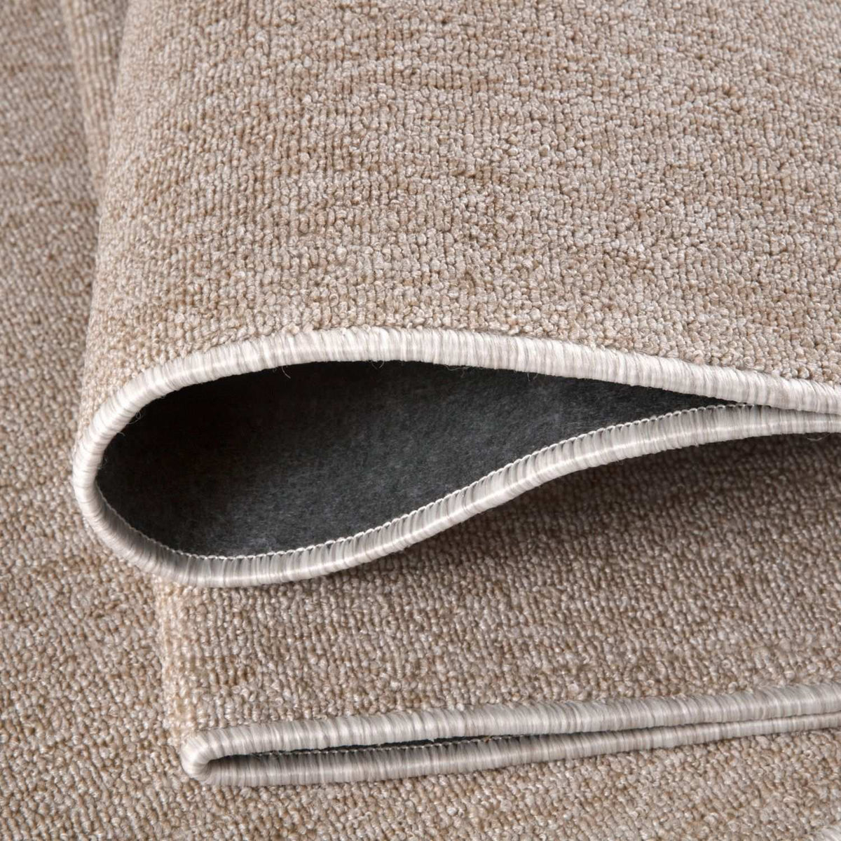 Flex Beige Low Pile Solid Rug - Joe’s Haven