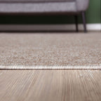 Flex Beige Low Pile Solid Rug - Joe’s Haven