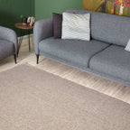 Flex Beige Low Pile Solid Rug - Joe’s Haven