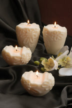 Flower Pillar Candle Duo - Joe’s Haven