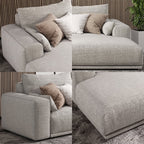 Frances Three Seater Corner, Four Seater Corner Sofa, Cotton Linen - Joe’s Haven