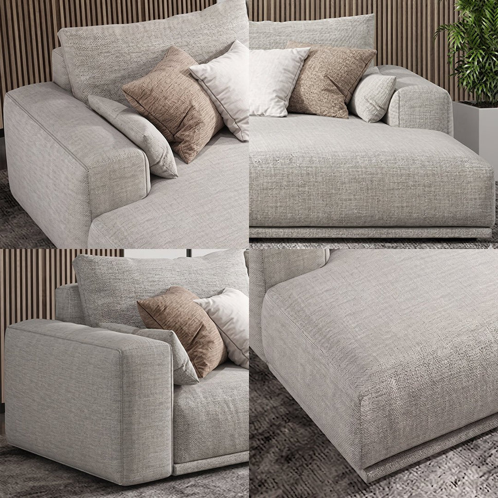 Frances Two Seater Sofa, Cotton Linen - Joe’s Haven