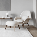 Fredericia Swoon Armchair And Footstool, Velvet - Joe’s Haven